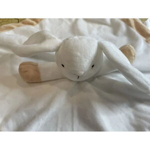 Apricot‎ Lamb White Brown Bunny Rabbit  Plush Baby Lovey Lovie Security Blanket